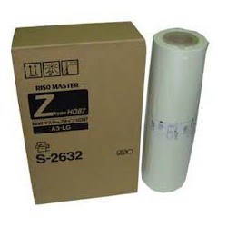 S-2632 2 unités Master A3 (Z-Type 87 VE) pour imprimante Riso RZ970, RZ1070 RZ977, MZ970, MZ1070