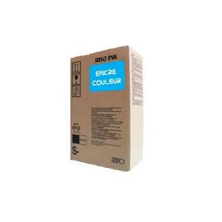 Encre Riso (S-4388E) Bleu 2 x 1000ml pour V8000, RP37XX, RP31XX, RP35XX, RN2-Series, GR3770, GR3750, GR-Serie A4, FR-Serie A3