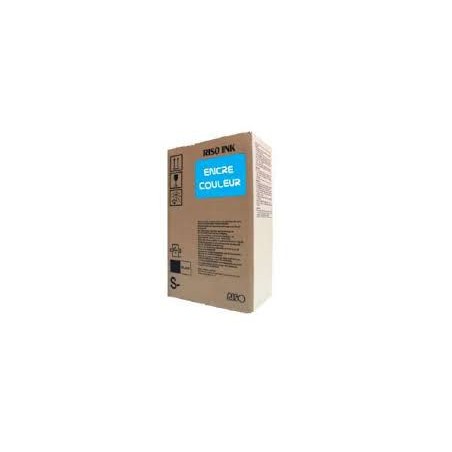 Encre Riso (S-4388E) Bleu 2 x 1000ml pour V8000 RP37XX RP31XX RP35XX RN2-Series GR3770 GR3750 GR-Serie A4 FR-Serie A3