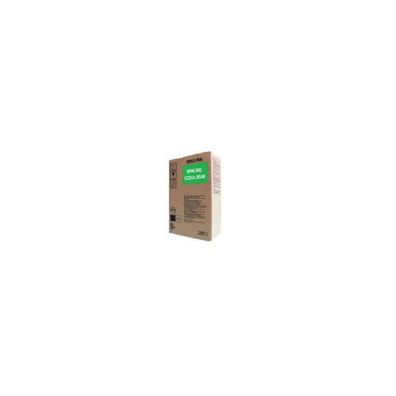 Encre Riso (S-4389E) Vert 2 x 1000ml pour V8000 RP37XX RP31XX RP35XX RN2-Series GR3770 GR3750 GR-Serie A4 FR-Serie A3