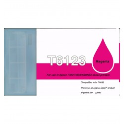 C13T612300 / T6123 cartouche d'encre Magenta compatible pour imprimante EPSON