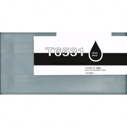 C13T653100 / T6531 cartouche d'encre Noir Photo compatible pour imprimante EPSON