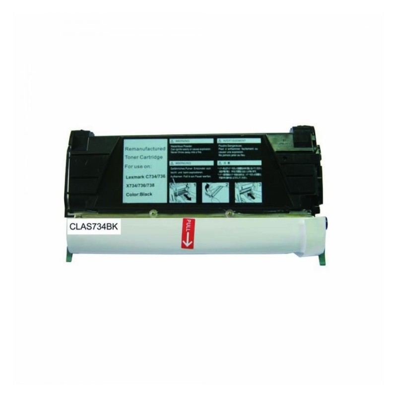 C734A1KG C734A2KG Toner Noir compatible pour imprimante LEXMARK