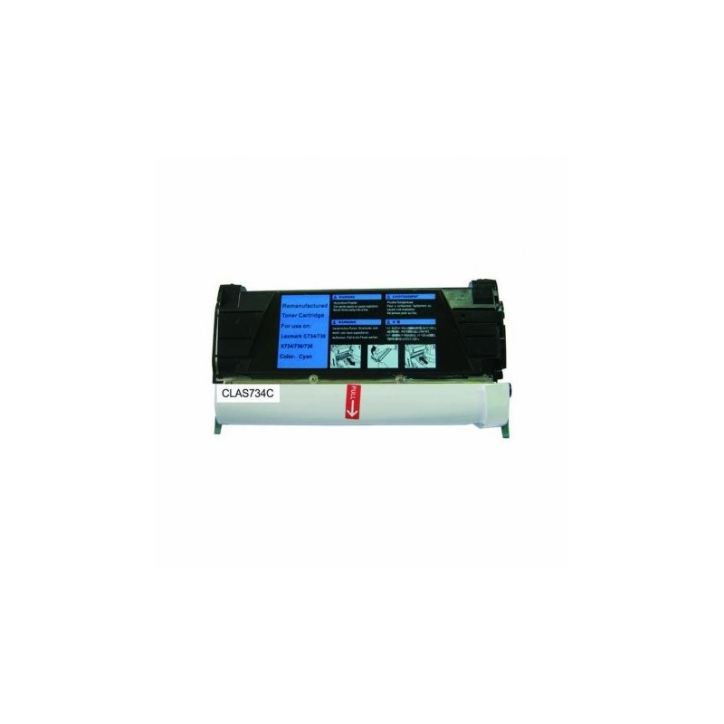 C734A1CG C734A2CG Toner Cyan compatible pour imprimante LEXMARK