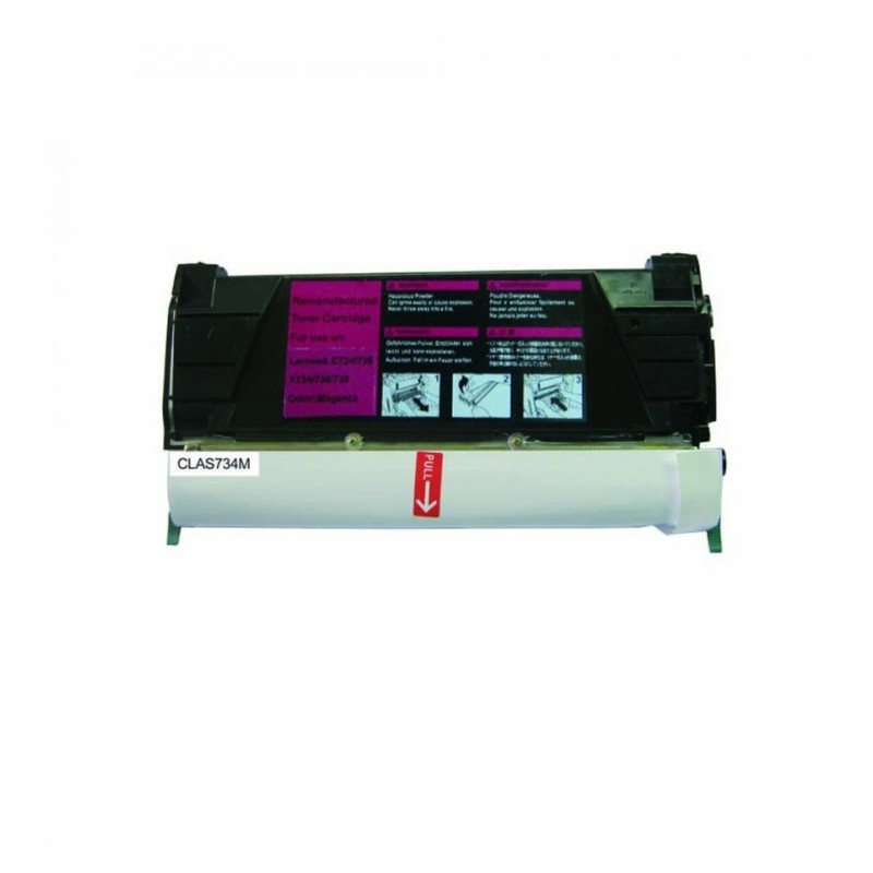 C734A1MG C734A2MG Toner Magenta compatible pour imprimante LEXMARK