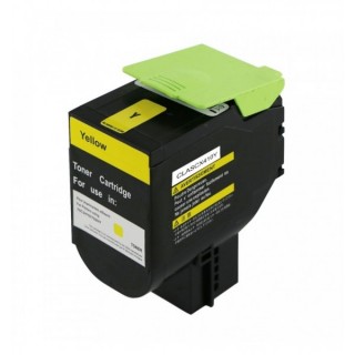 80C0H40 / 80C2HY0 / 80C2HYE Toner Jaune compatible pour imprimante LEXMARK