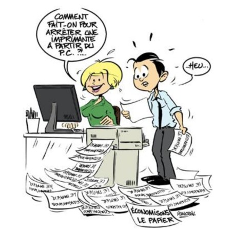 blonde et imprimante blonde et imprimante