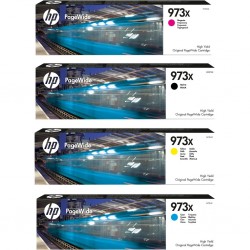 973X lot de 4 cartouches HP haute capacité pour HP PageWide Pro452 477