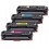 Pack de 4 cartouches toners compatibles HP 415A Noir, Cyan, Jaune, Magenta
