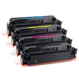 Pack de 4 cartouches de toners compatibles de grande capacité HP 415X BK/C/Y/M