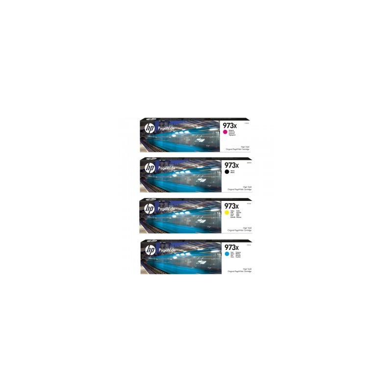 Lot 4 cartouches HP PageWide Pro452/477 + Kit nettoyage tête d'impression HP Pagewide et Officejet Pro X451/X476/X576/X551