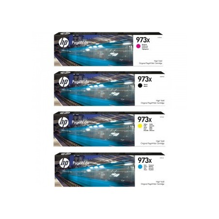 Lot 4 cartouches HP PageWide Pro452/477 + Kit nettoyage tête d'impression HP Pagewide et Officejet Pro X451/X476/X576/X551