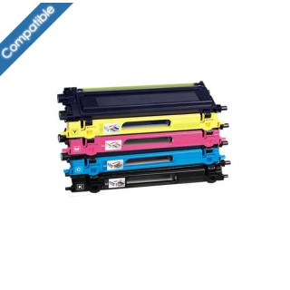 Pack de 4 cartouches toners compatibles Brother TN-230 BK/C/Y/M + 1 Collecteur de toner usagé Brother WT-200CL offert