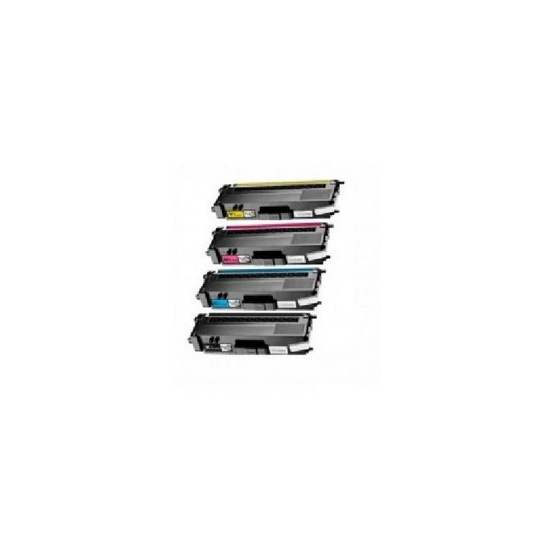 Pack de 4 cartouches toners compatibles Brother TN-325 BK/C/Y/M + Récupérateur de toner usagé pour Brother WT-300CL offert