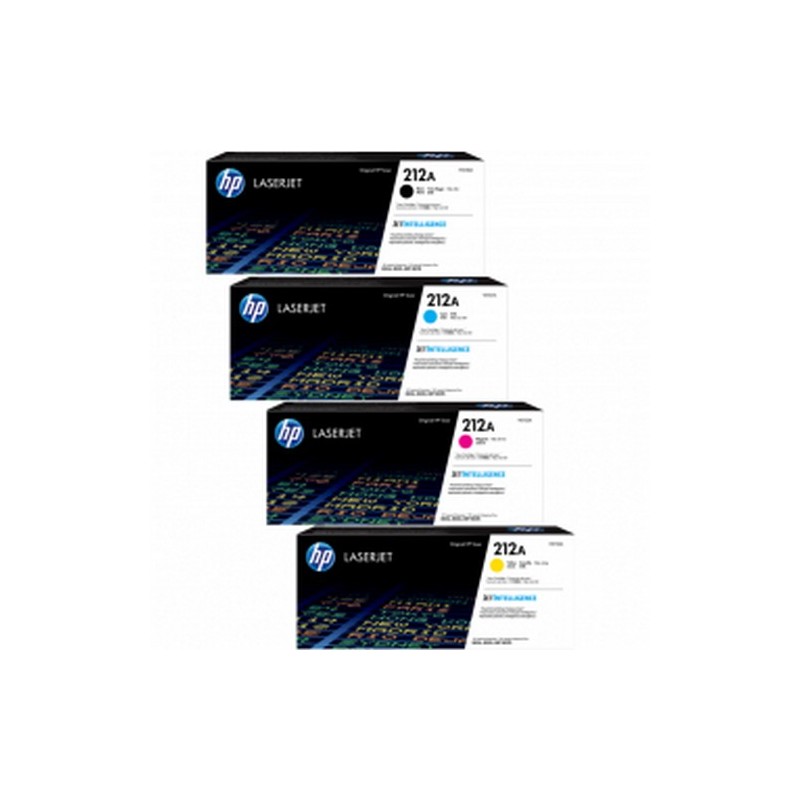 Pack de 4 cartouches toners HP 212A BK/C/Y/M