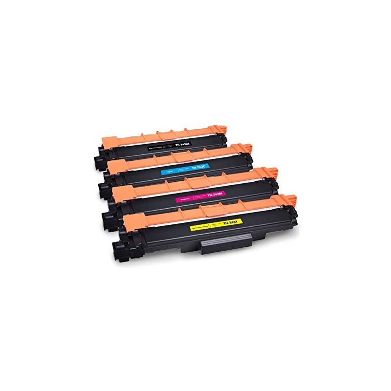 Pack 4 cartouches de toner compatible Brother TN-243 BK/C/Y/M
