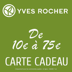 Carte cadeau Yves Rocher